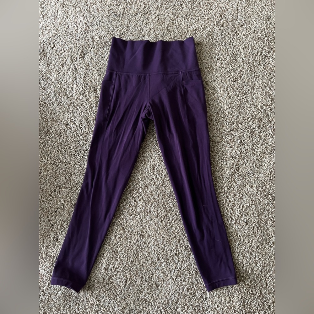Athleta Salution Stash 7/8 Tight - Purple- Size XS